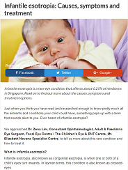Infantile esotropia